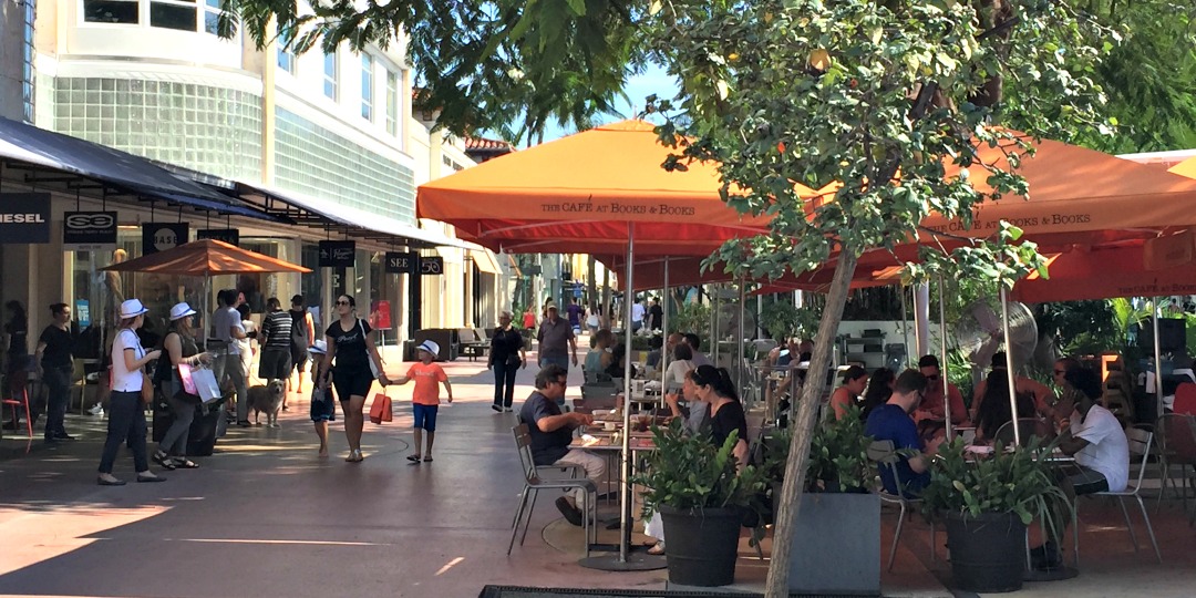 Cafe at Books & Books on Lincoln Road is always perfect for lunch, dinner or people-watching!