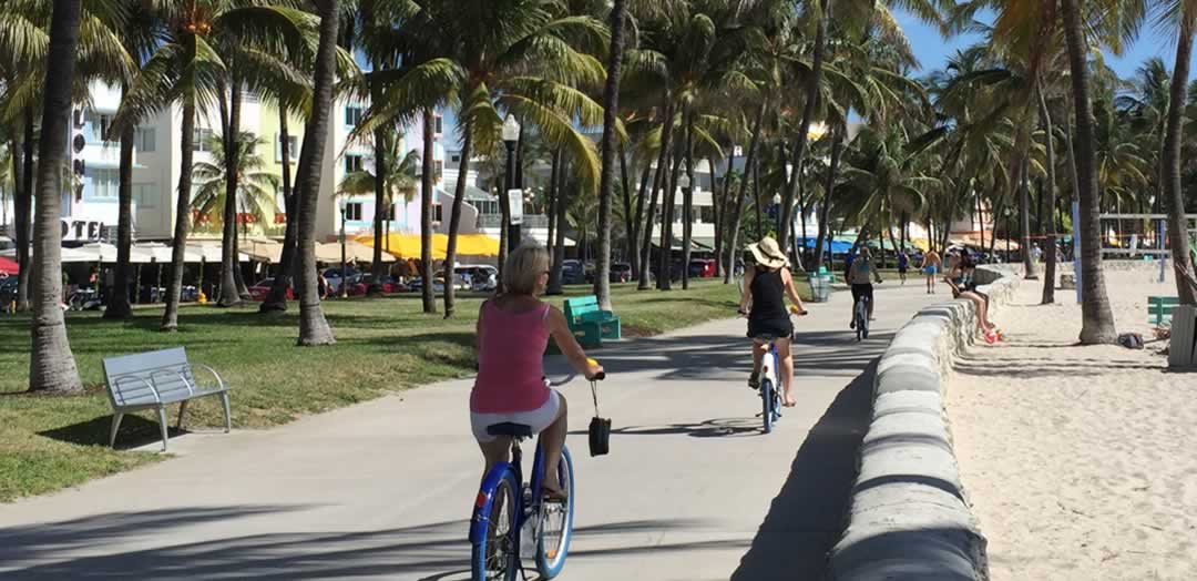 Citi Bikes on the boardwalk