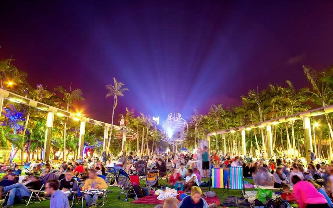 Watch Free Movies At The Miami Beach SoundScape!