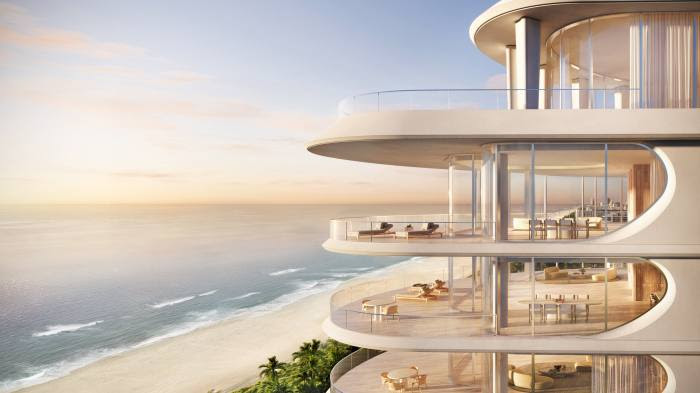 =An artistic rendering of the condominiums on Miami’s South Beach